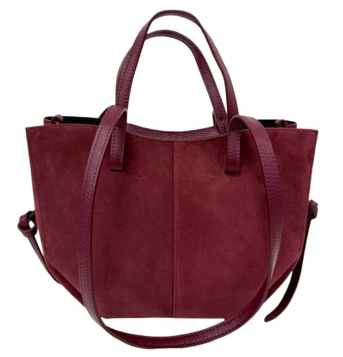 Borsa Cindy camoscio bordeaux