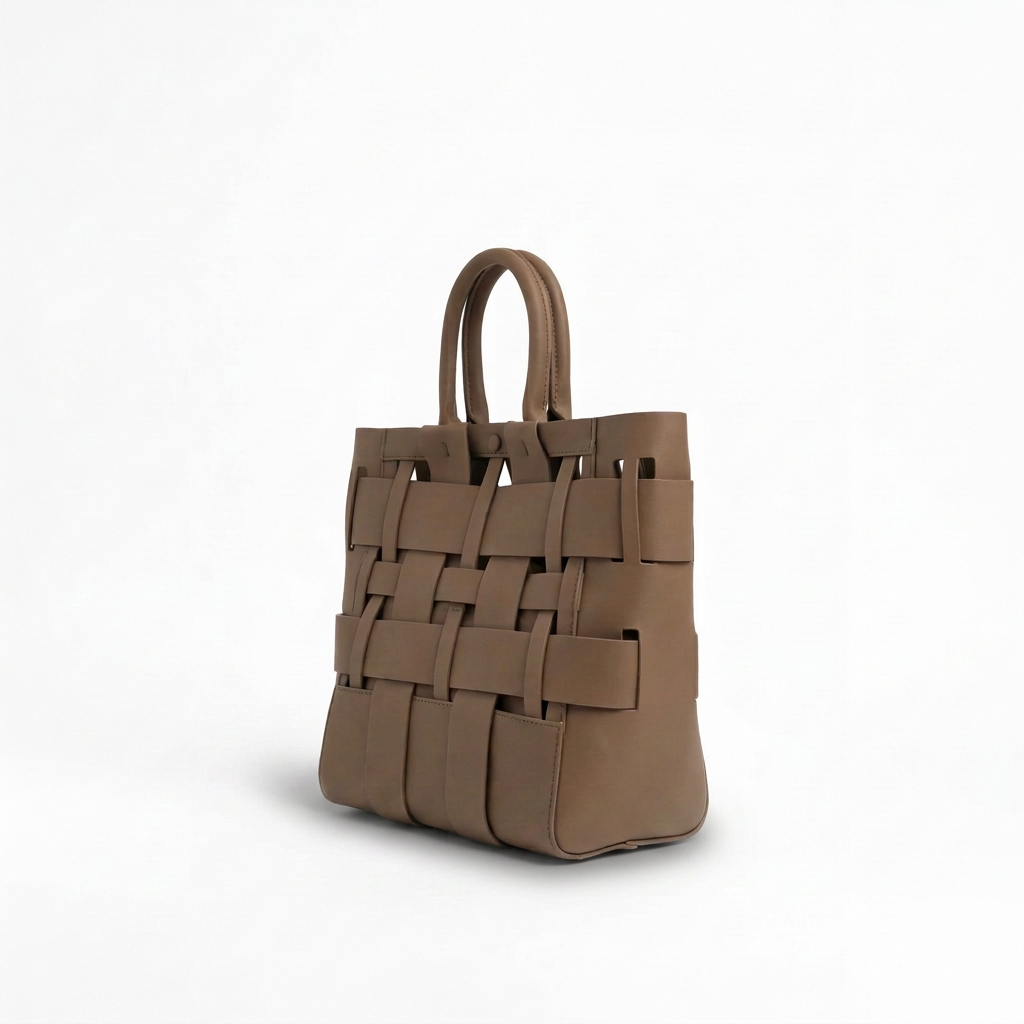 Borsa Penny intreccio - Taupe