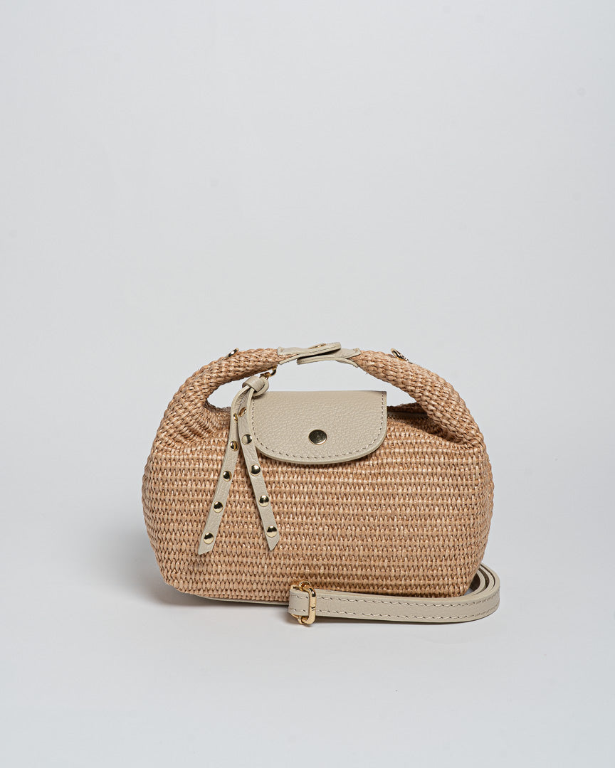 Borsa Puffy Rafia - Beige