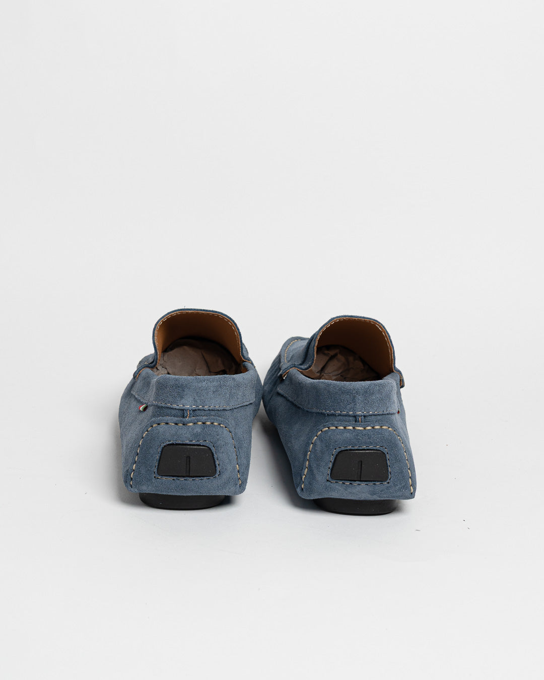 Mocassino in camoscio con bendina - Jeans