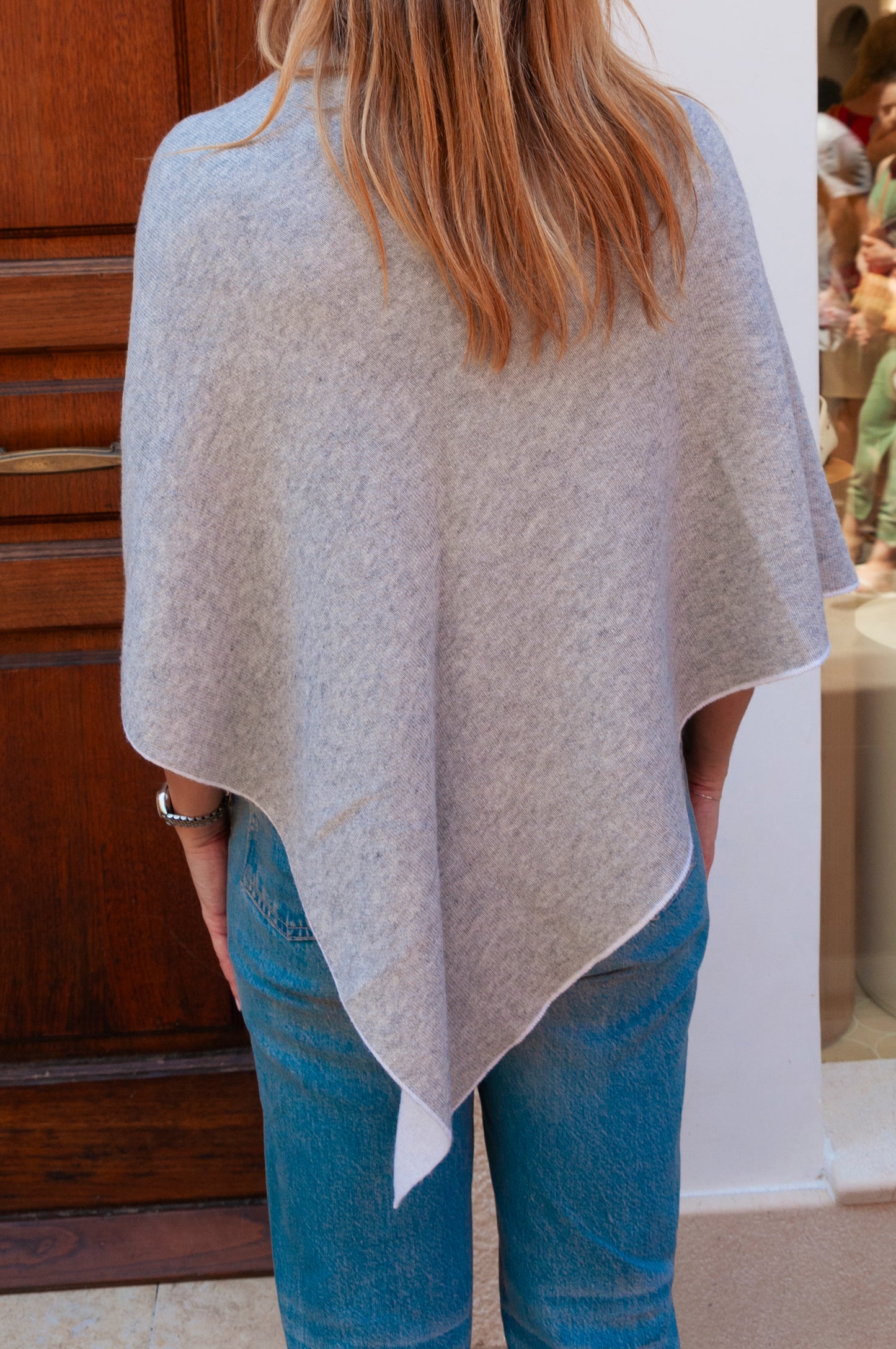 Poncho grigio