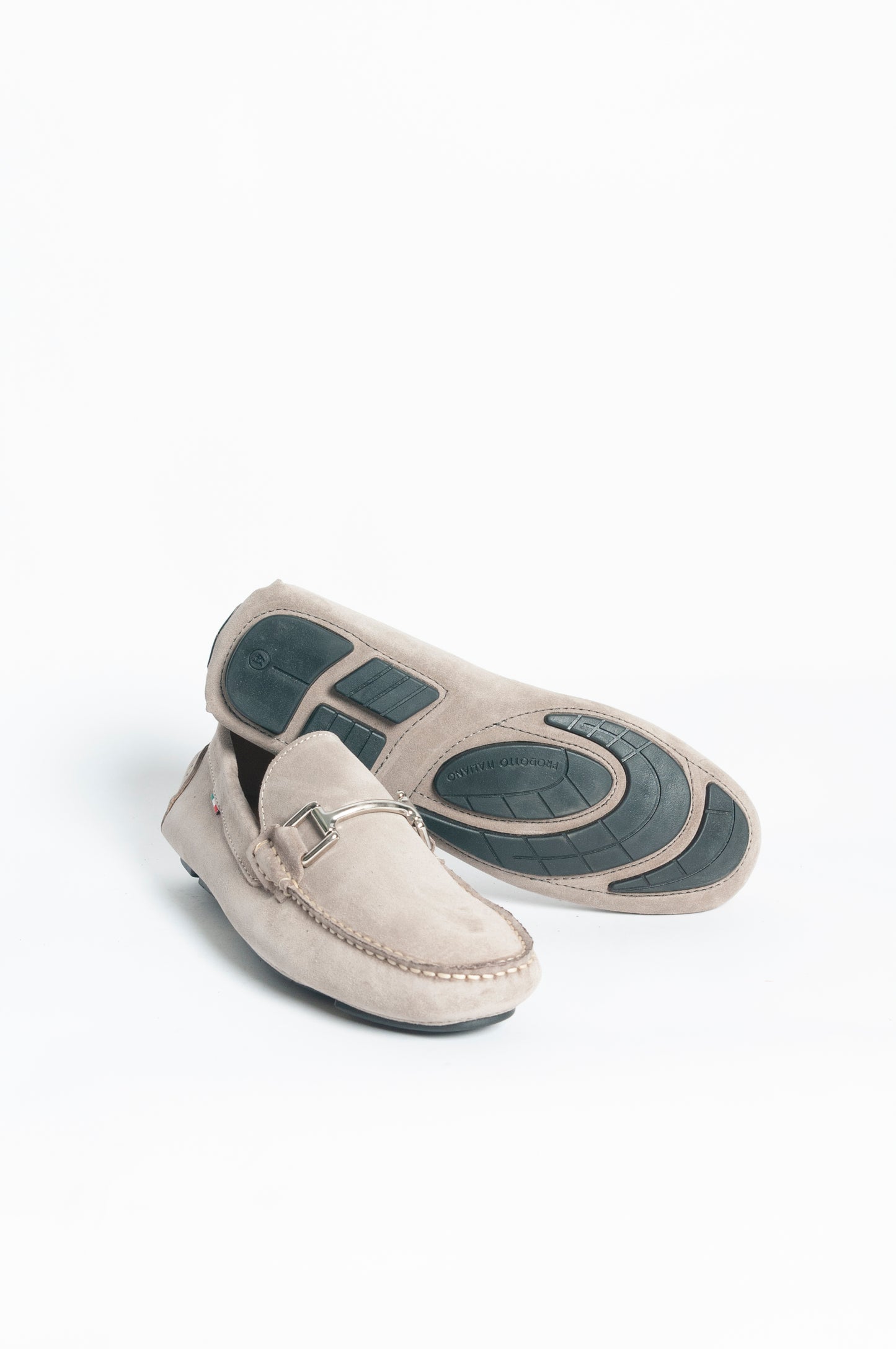 Mocassino basic fibbia regolare - Tortora
