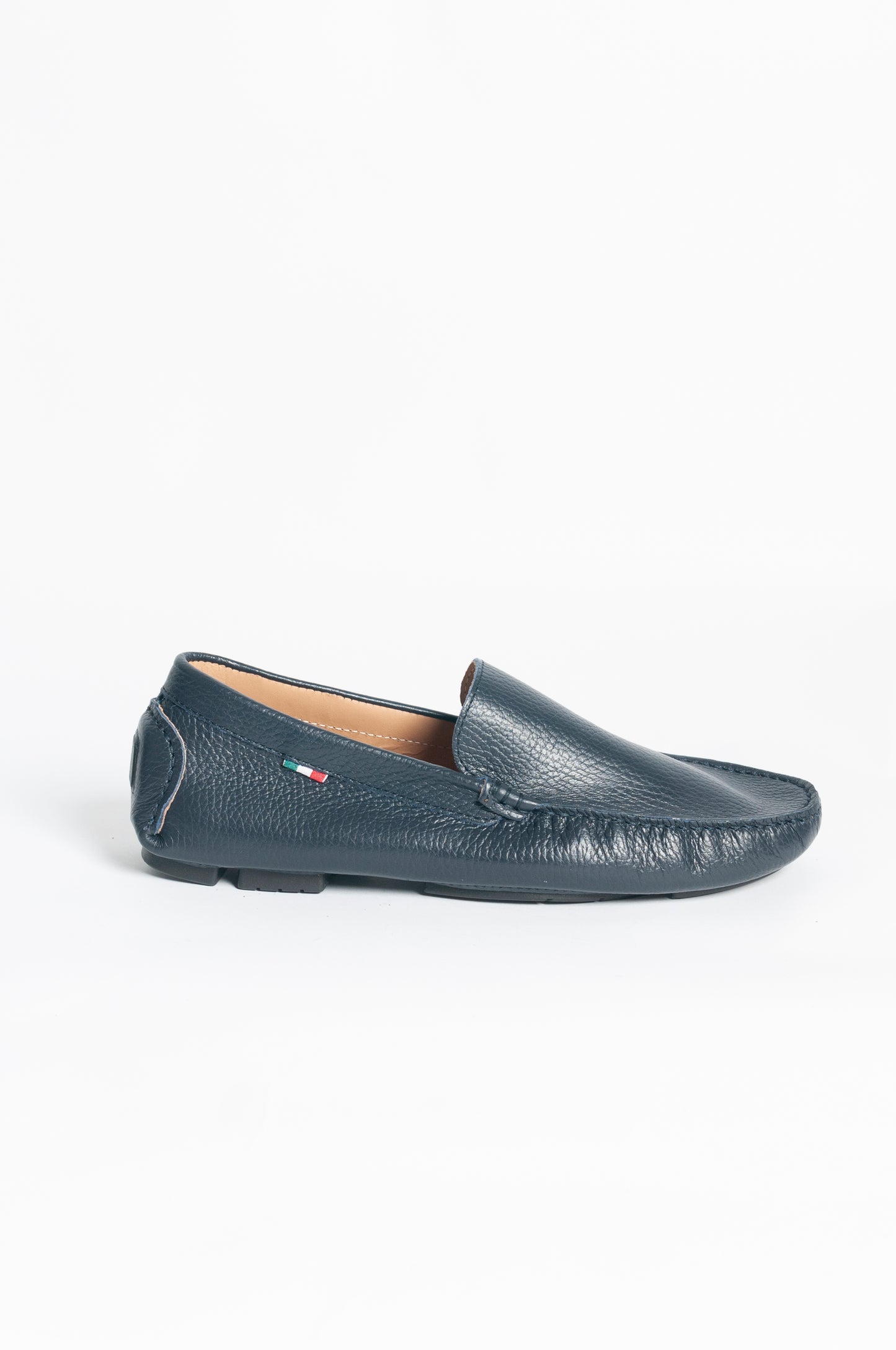 Mocassino basic pelle - Blu