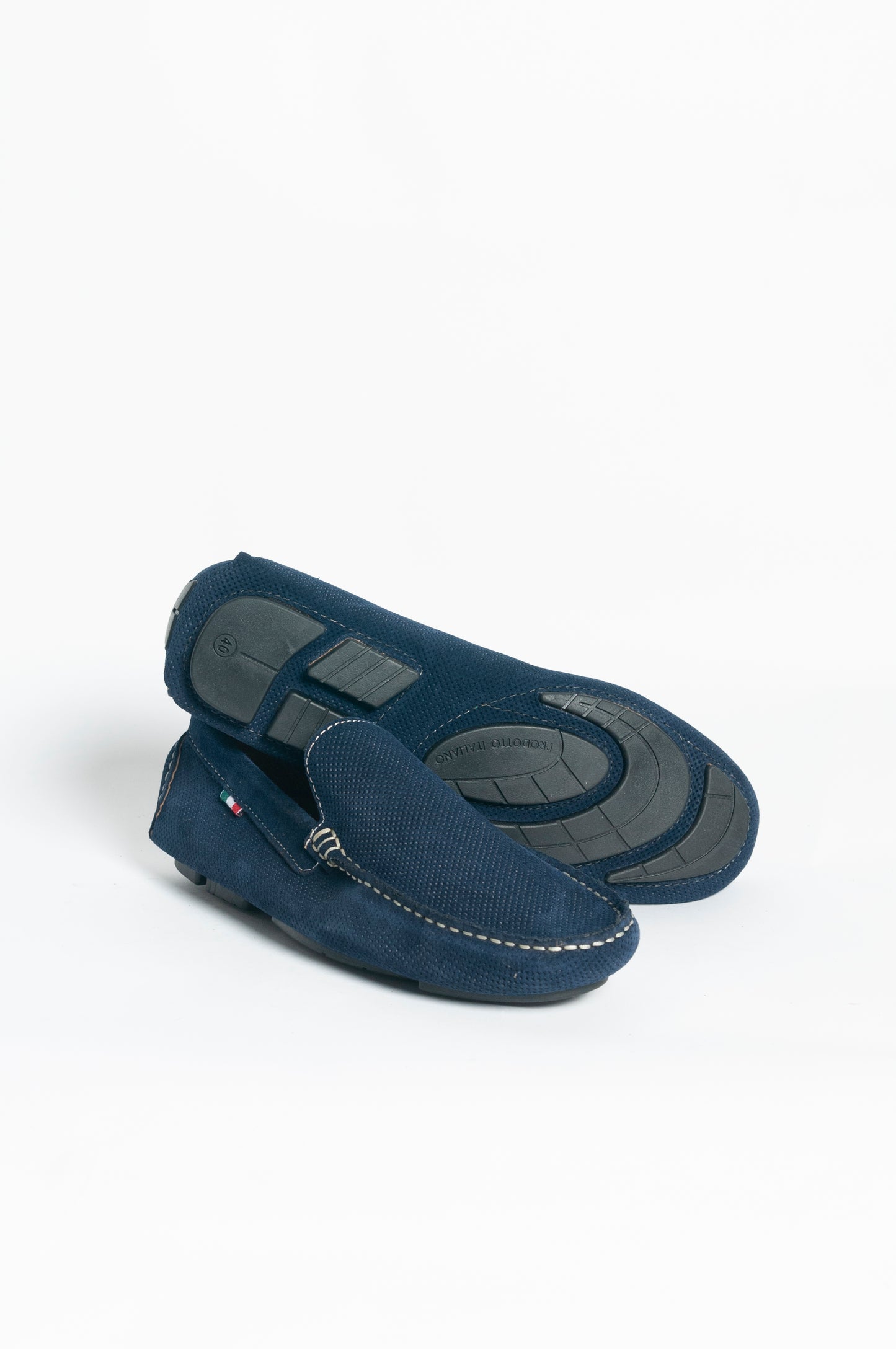 Mocassino stampa - Blu navy