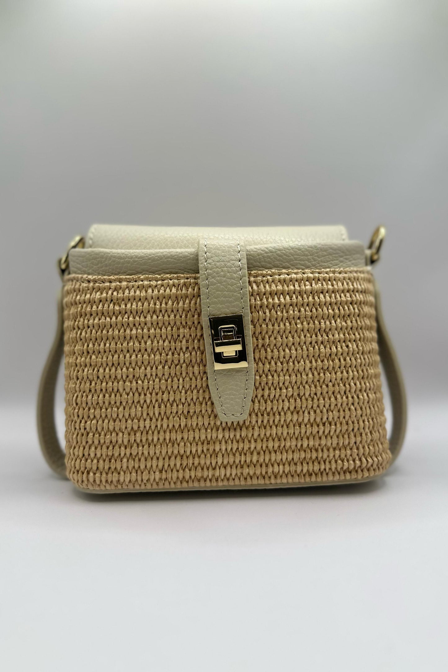Borsa mini rafia - Beige