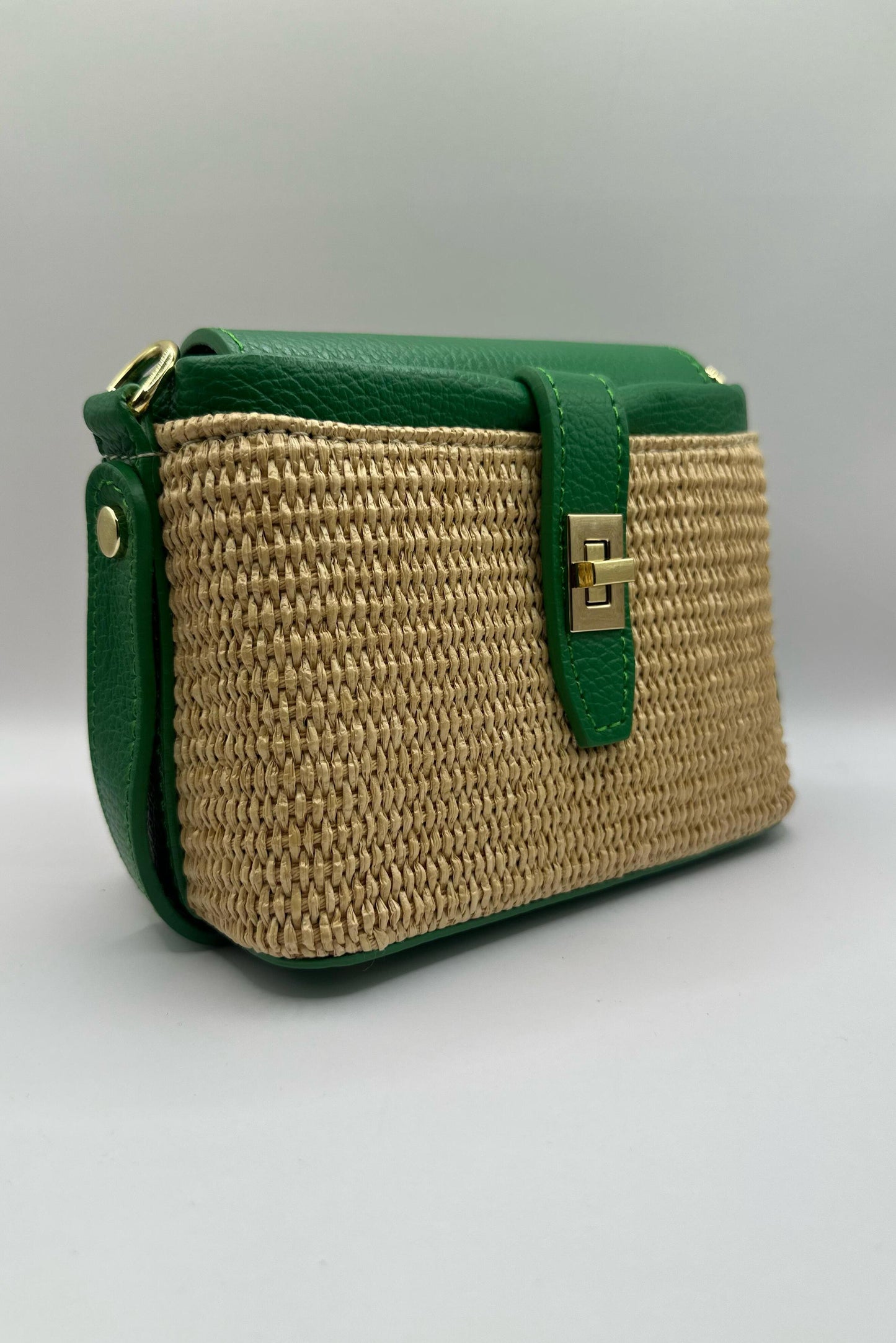 Borsa mini rafia - Verde