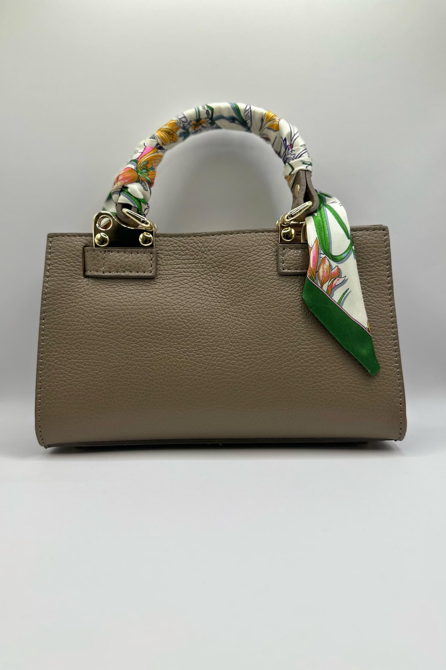 Borsa Mini Kelly foulard - Taupe