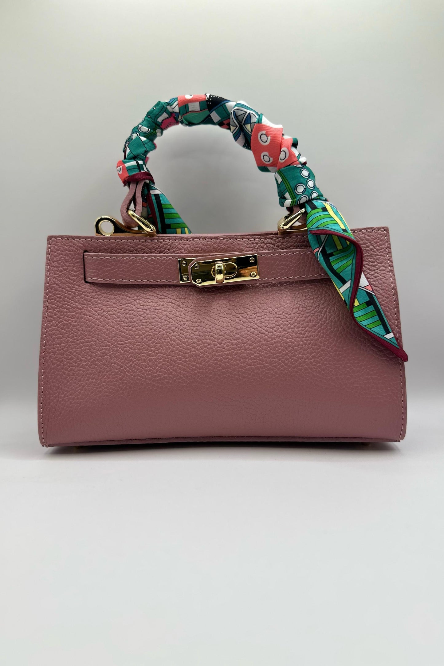 Borsa Mini Kelly foulard - Malva