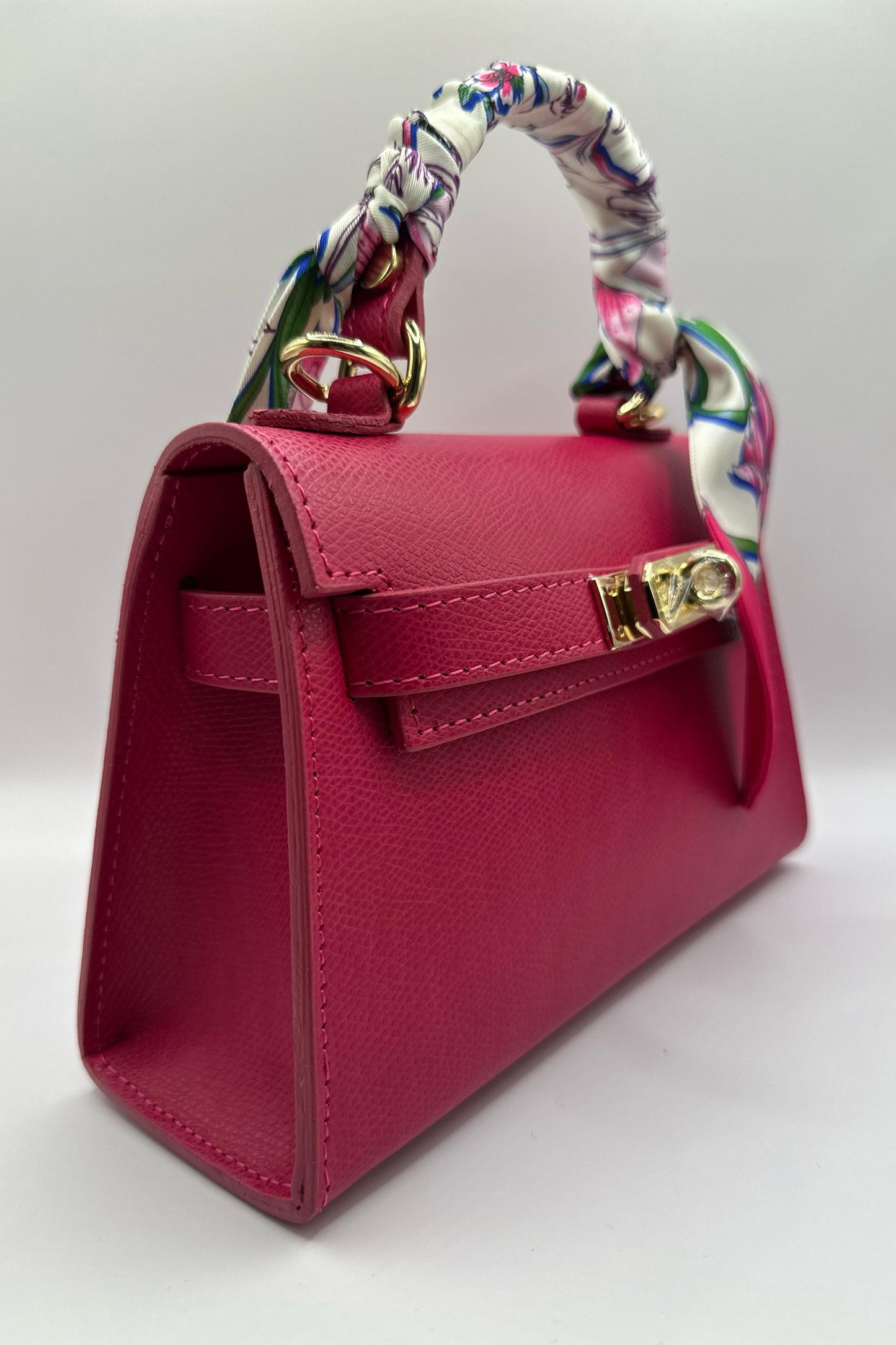 Borsa Mini K foulard - Fucsia