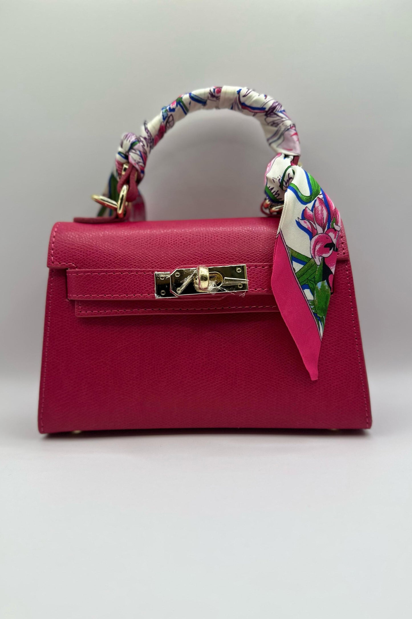 Borsa Mini K foulard - Fucsia