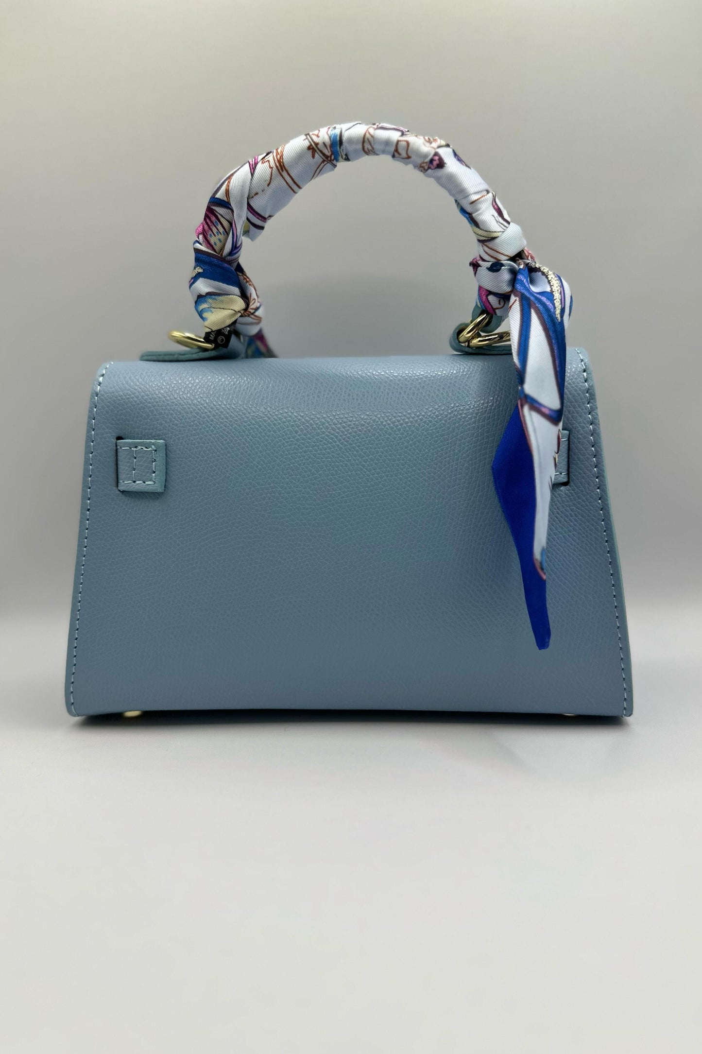 Borsa Mini K foulard - Celeste