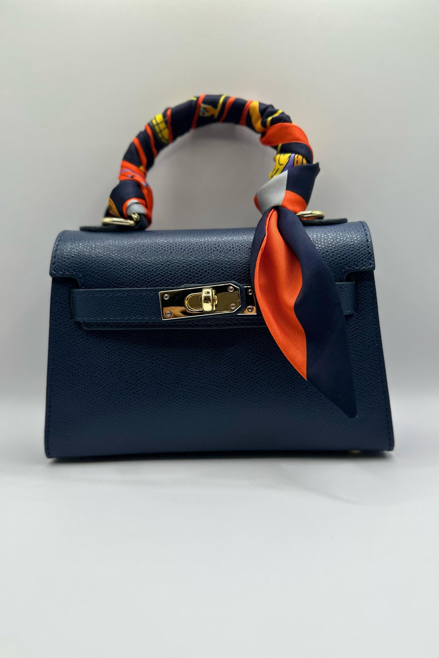 Borsa Mini K foulard - Blu