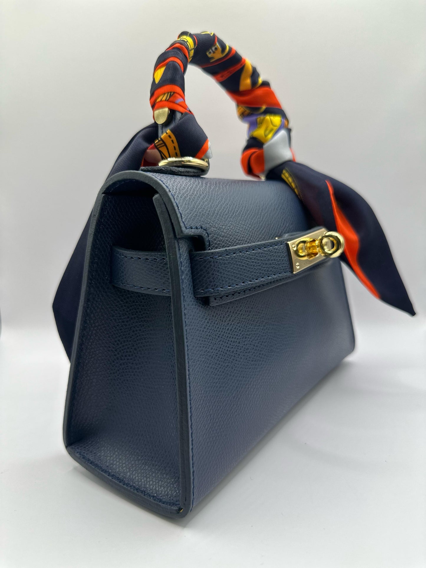 Borsa Mini K foulard - Blu