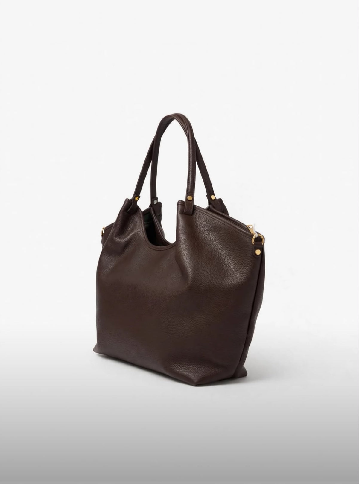Borsa Jenny in pelle - Cioccolato