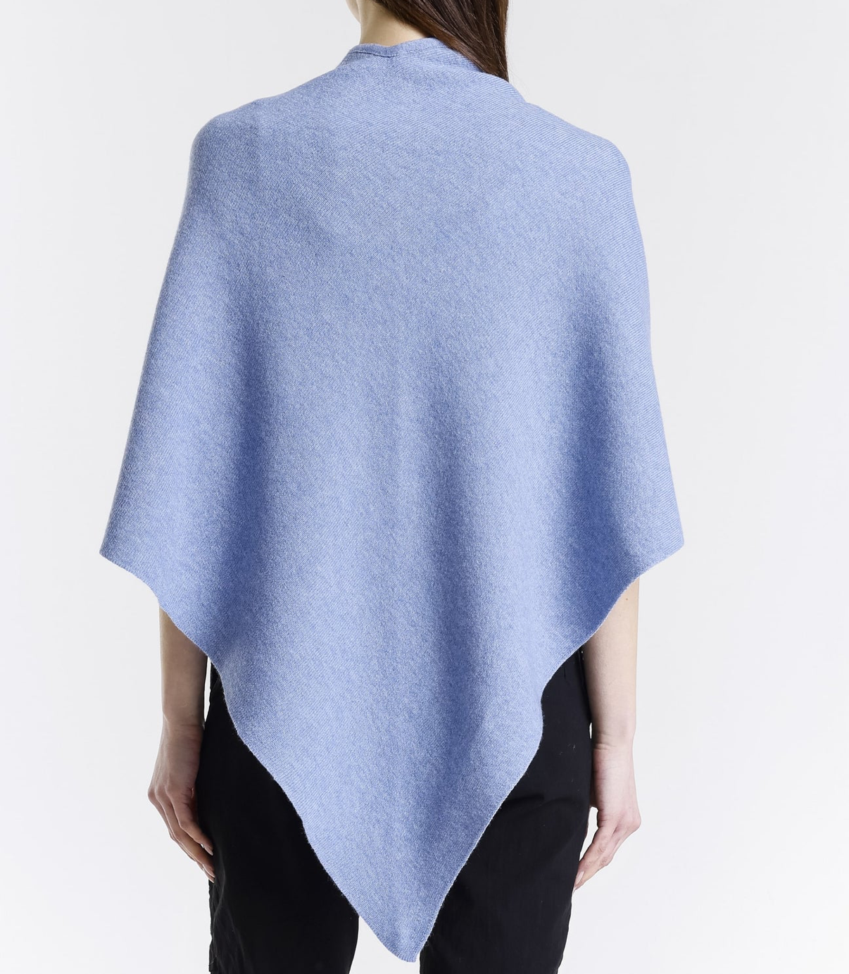 Poncho fiordaliso/crema