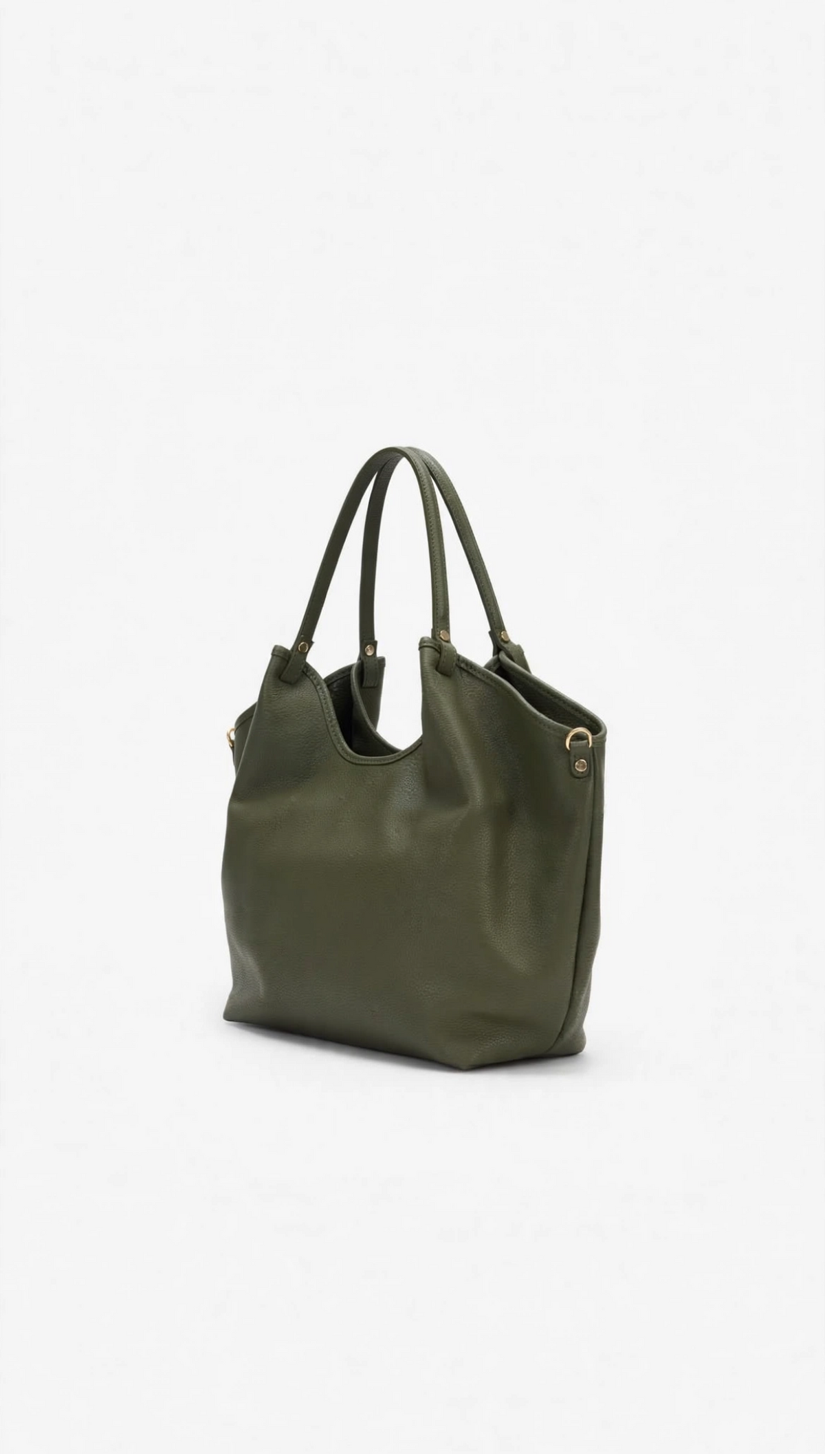 Borsa Jenny in pelle - Militare