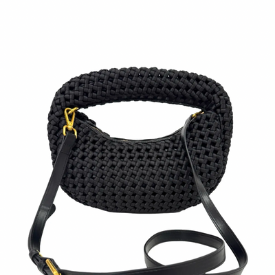 Borsa intreccio Maggie - Nero
