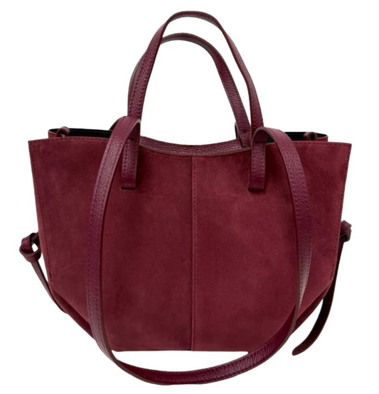 Borsa Cindy camoscio       bordeaux