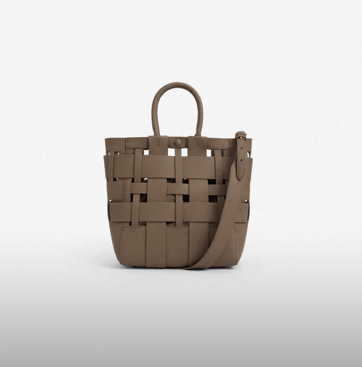 Borsa Penny intreccio - Taupe
