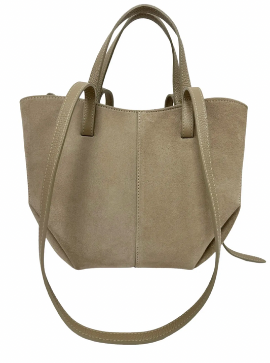 Borsa Cindy camoscio beige