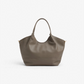 Borsa Jenny in pelle - Taupe scuro