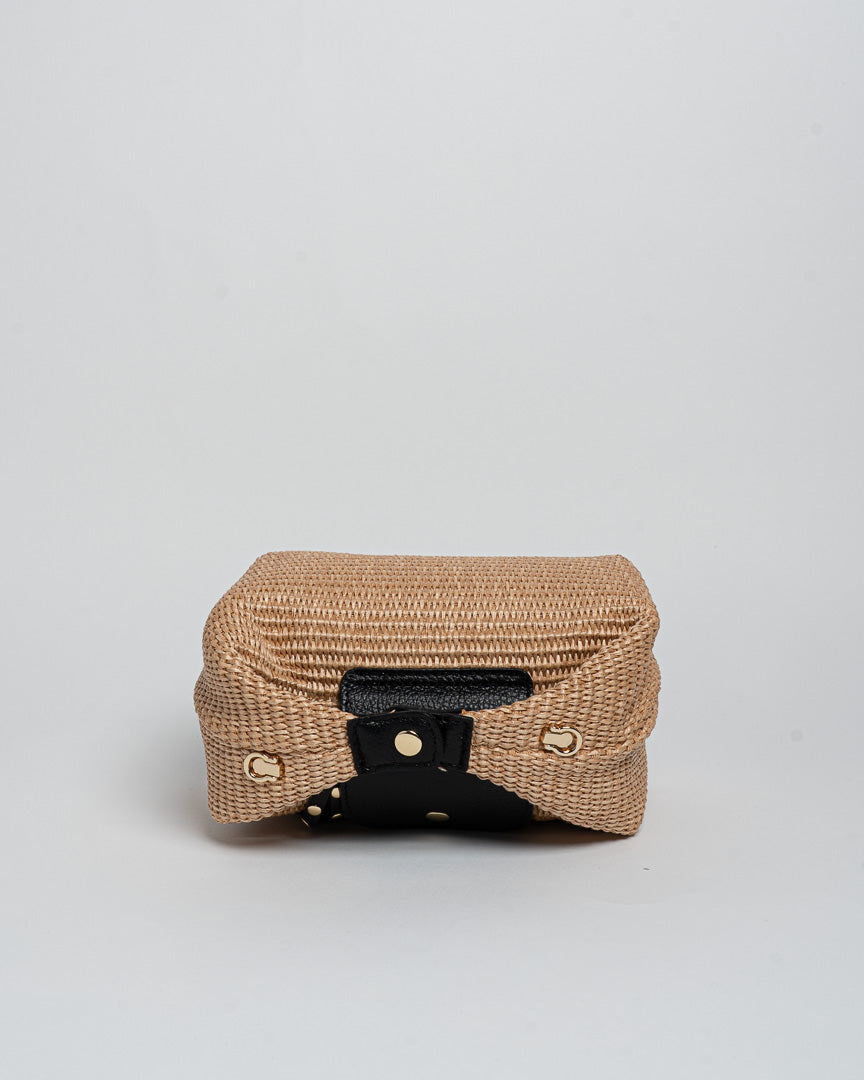 Borsa Puffy Rafia - Nero