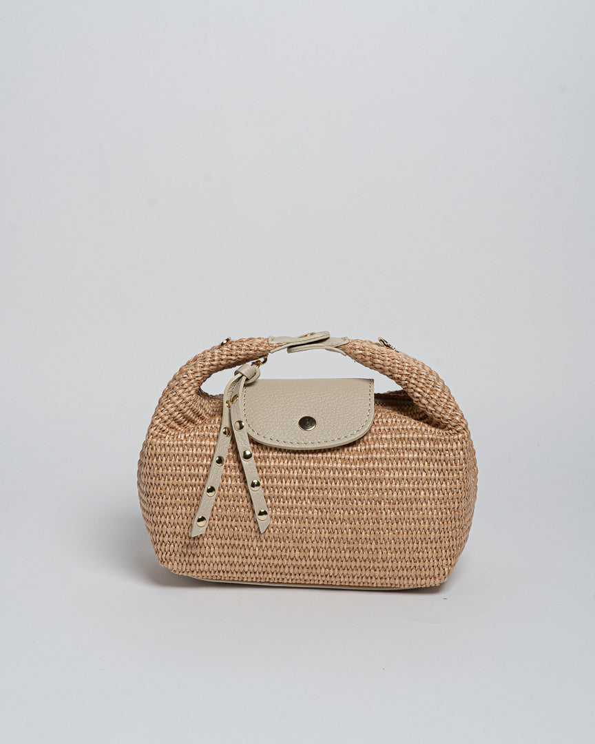 Borsa Puffy Rafia - Beige