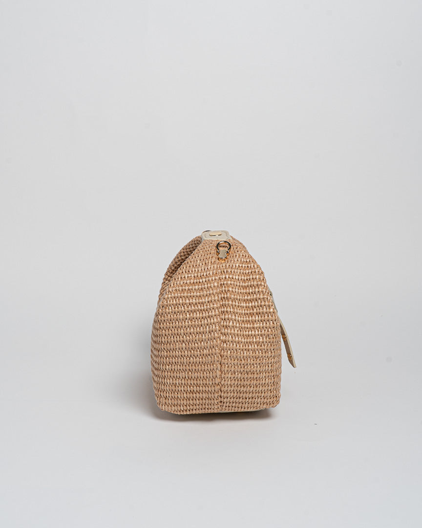 Borsa Puffy Rafia - Beige