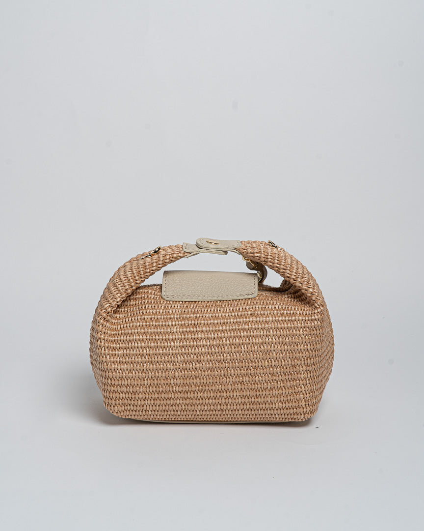 Borsa Puffy Rafia - Beige