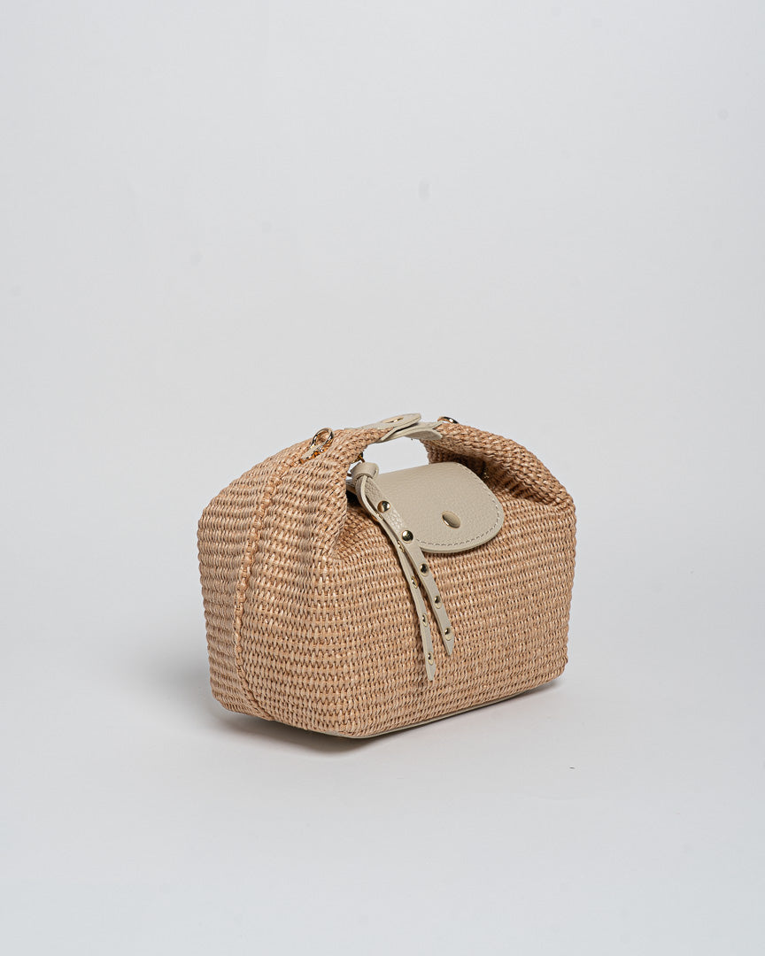 Borsa Puffy Rafia - Beige