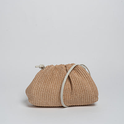 Borsa Mini Mandoo Rafia - Beige