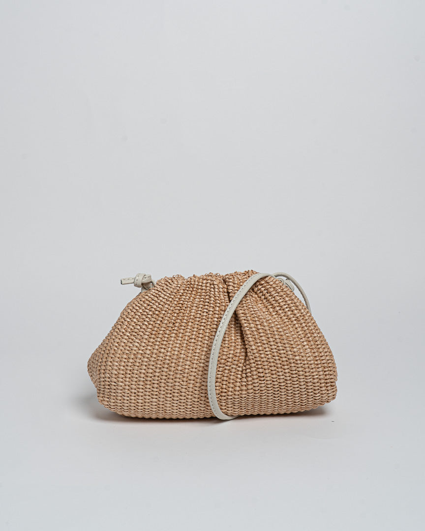 Borsa Mini Mandoo Rafia - Beige