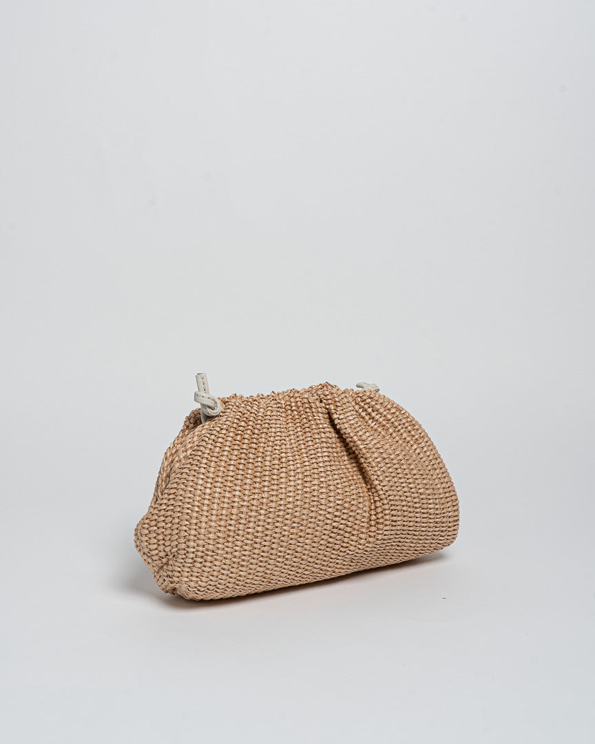 Borsa Mini Mandoo Rafia - Beige