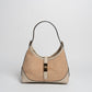 Borsa Vicky pelle e rafia - Beige