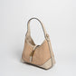 Borsa Vicky pelle e rafia - Beige