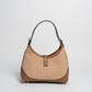 Borsa Vicky pelle e rafia - Cuoio