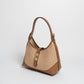 Borsa Vicky pelle e rafia - Cuoio