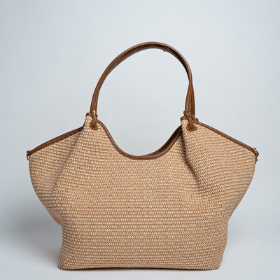 Borsa Jenny rafia - Cuoio
