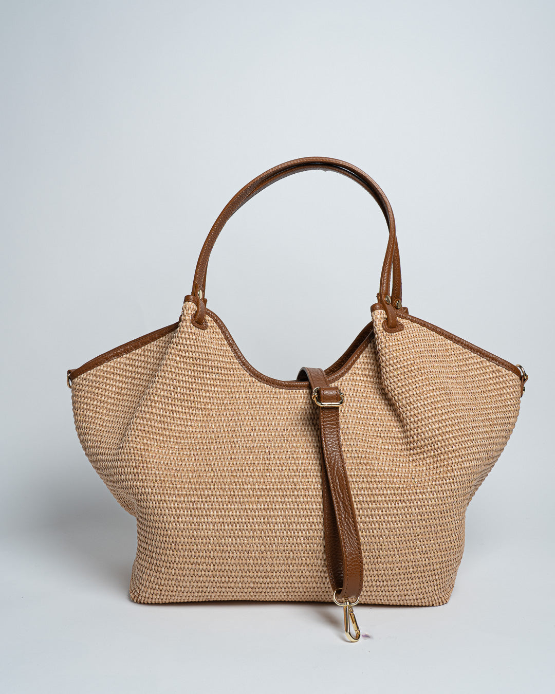 Borsa Jenny rafia - Cuoio