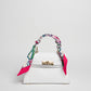 Borsa Mini K foulard - Bianco