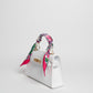 Borsa Mini K foulard - Bianco