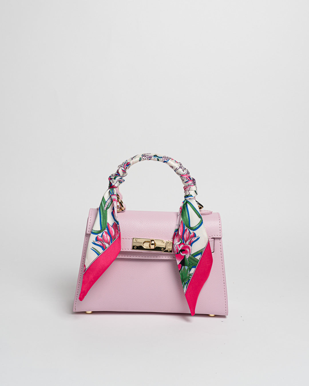 Borsa Mini K foulard - Rosa confetto