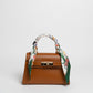 Borsa Mini K foulard - Cuoio