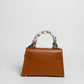 Borsa Mini K foulard - Cuoio
