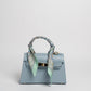Borsa Mini K foulard - Celeste