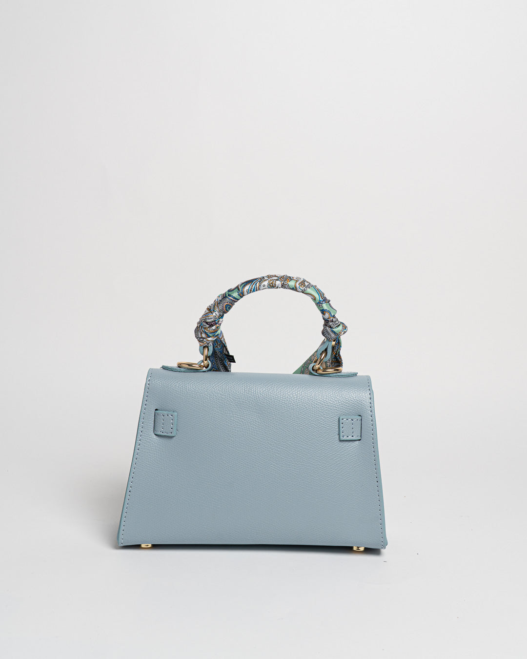 Borsa Mini K foulard - Celeste