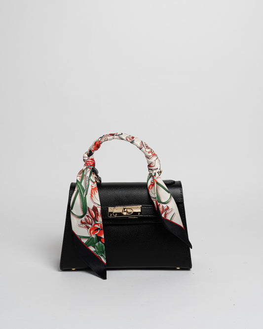 Borsa Mini K foulard - Nero