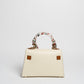 Borsa Mini K foulard - Beige/Cuoio