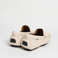 Mocassino in pelle intrecciata - Latte