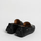 Mocassino in pelle con fibbia - Nero